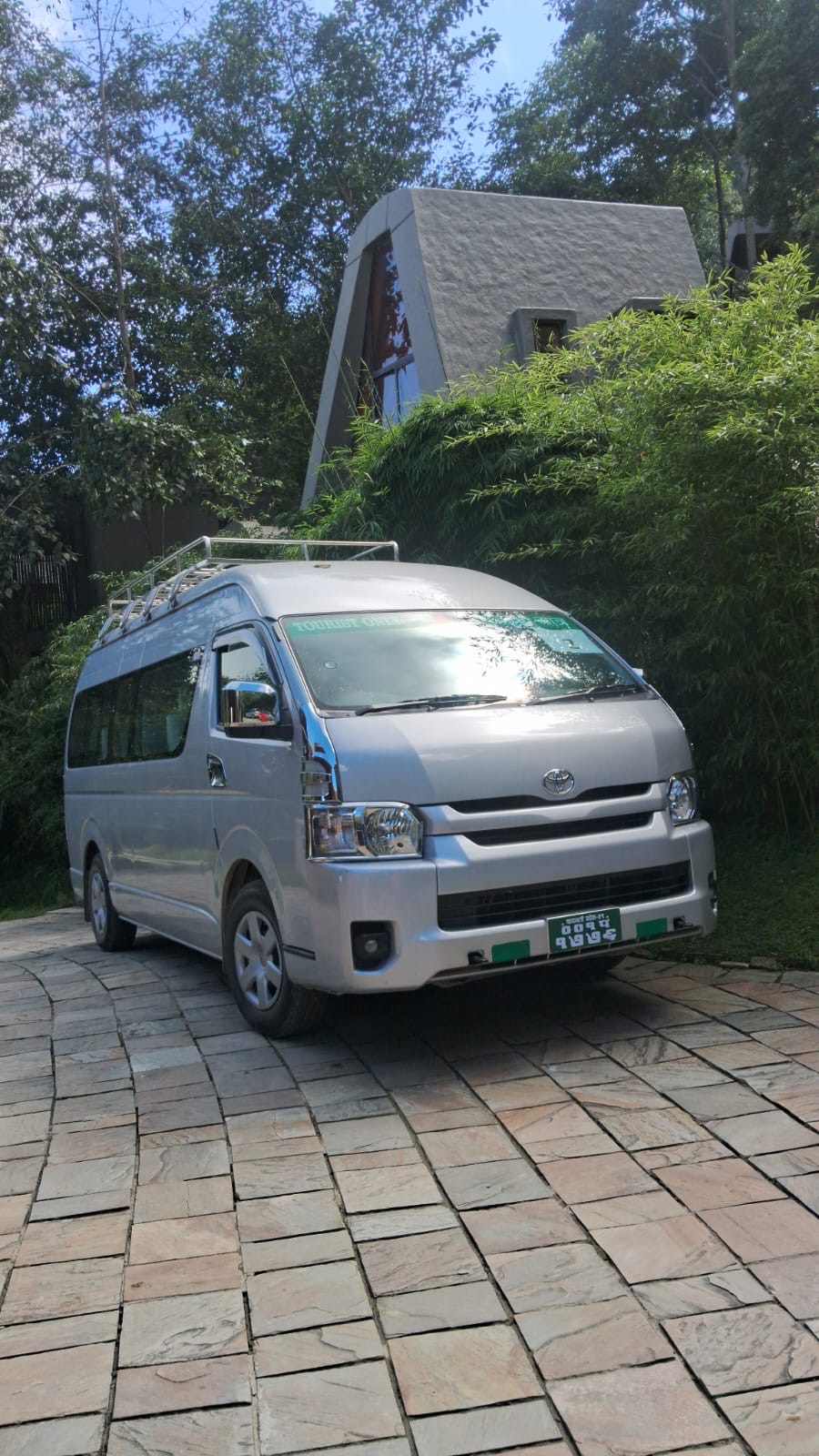 Kathmandu to Bhaktapur Toyota Hiace Rental